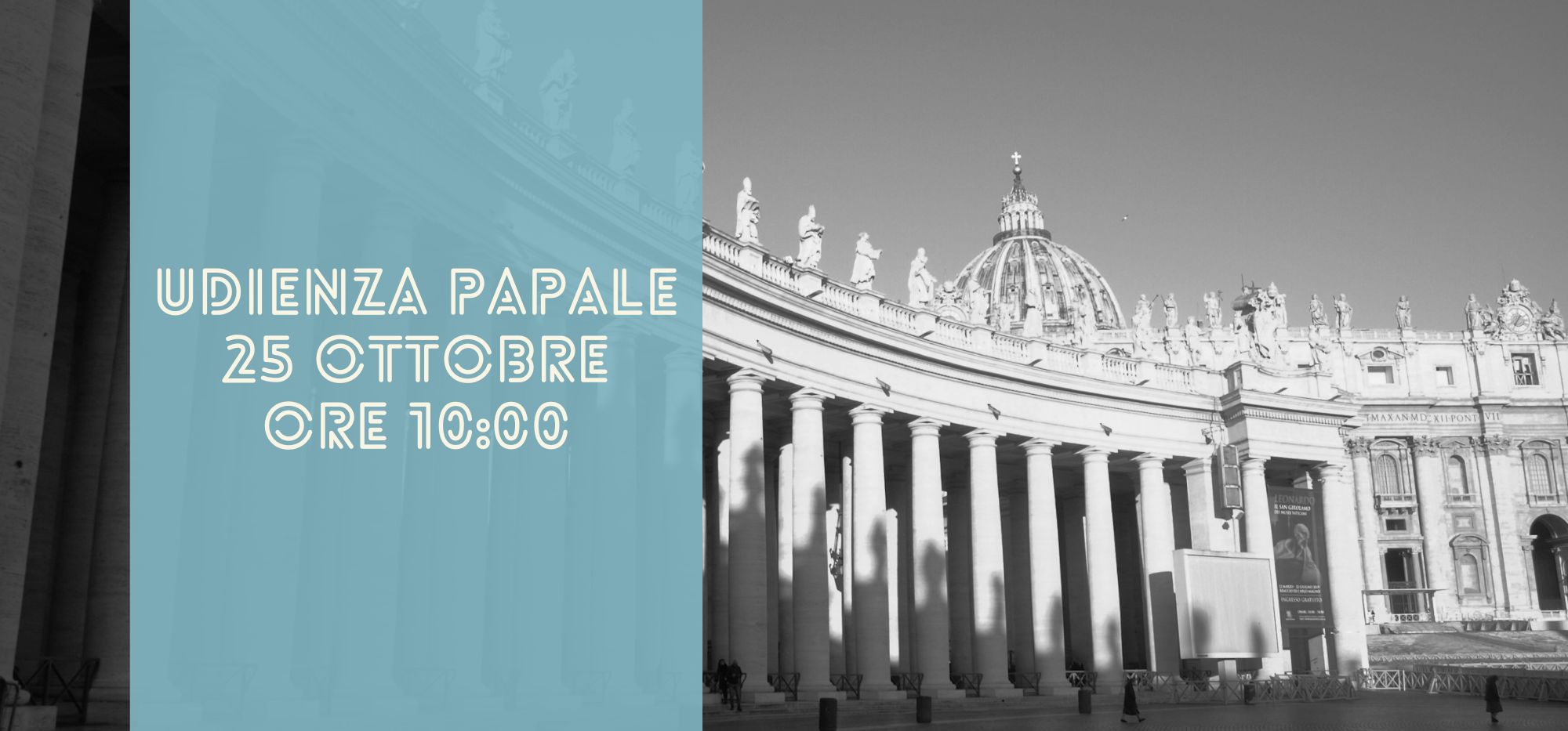 POSTER UDIENZA PAPALE