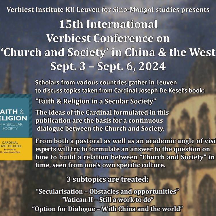 'Church and Society' in China & the West